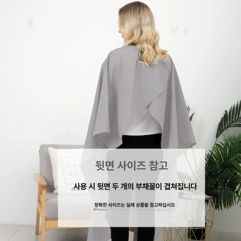 미용실 스트라이프 이발가운 앞치마 헤어 미용실 전용 그레이폰 1.8m 80 - 상세 이미지 3