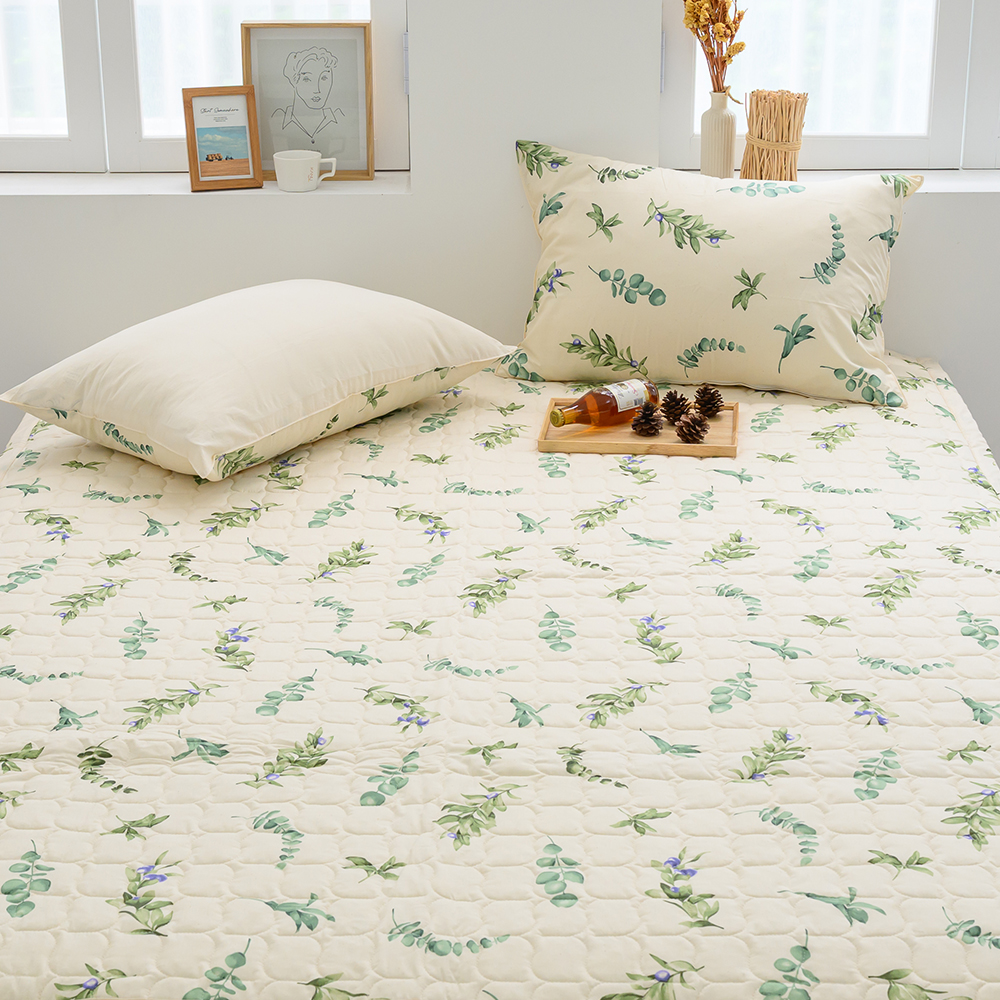 거실 면 카펫트 국산 순면 누빔 바닥 패드 내추럴 광목 200x110