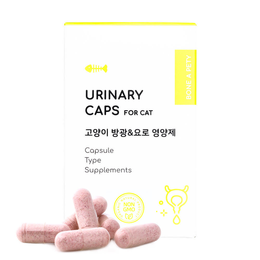 본아페티 유리나리캡스 고양이 방광 요로 결석 영양제 60캡슐, 1개