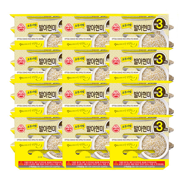 오뚜기 맛있는 오뚜기밥 발아현미 210g, 36개