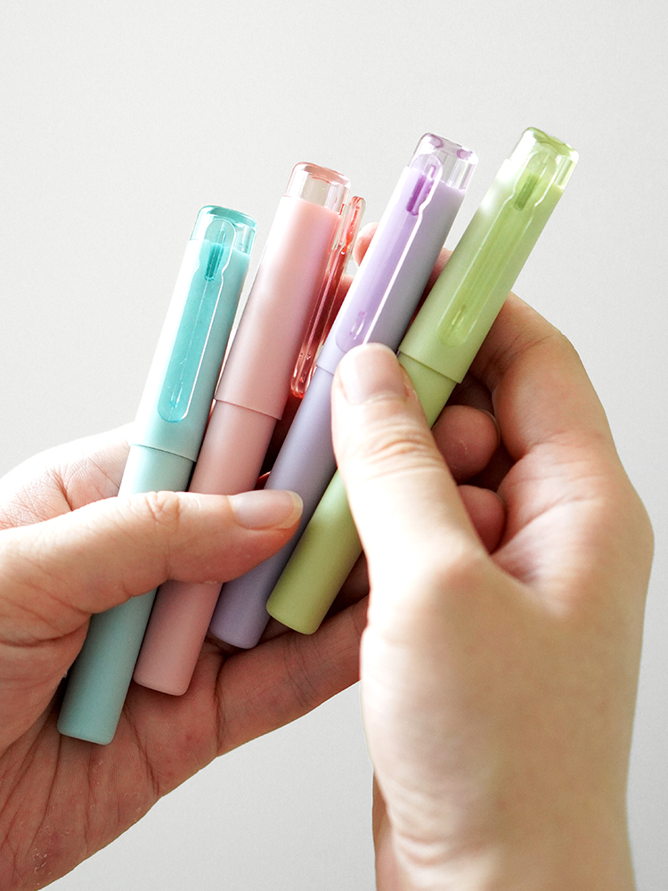 리훈 톤다운캄다운 하이라이터 연한 형광펜 4색 세트 암기펜