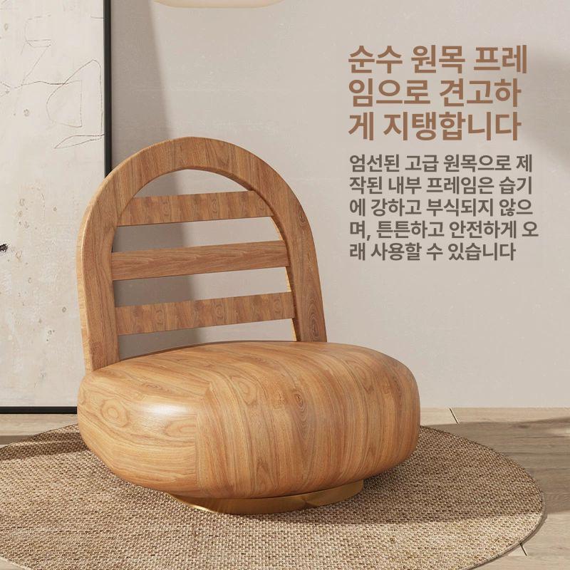 부클레소파 1인패브릭 라운지 인테리어 카페 편안한형 양털 낮은소파 조약돌 - 상세 이미지 3