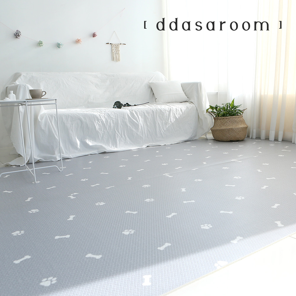 따사룸 강아지 미끄럼방지 롤매트 마블아이보리 110x50x0.6cm