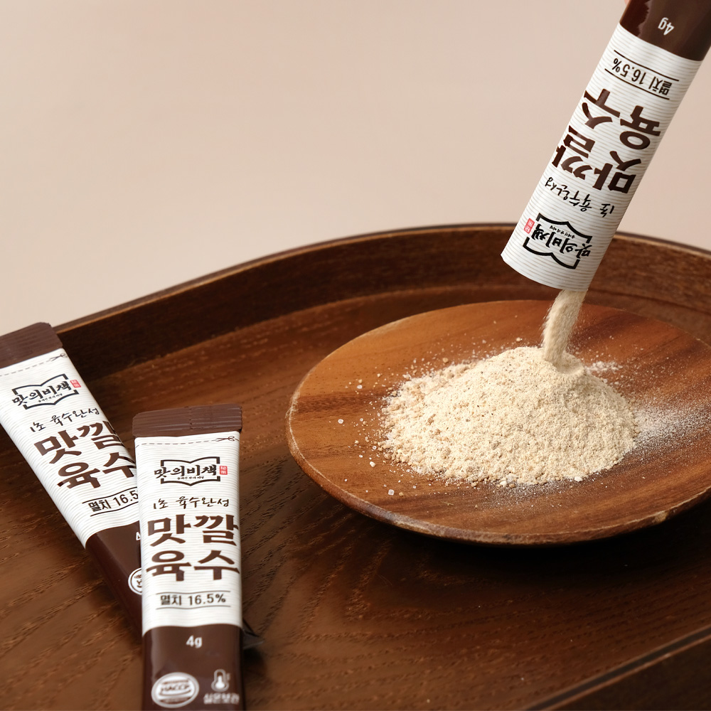 맛의비책 맛깔육수 더욱 진한 코인육수 분말스틱 천연조미료 120g, 1개 - 상세 이미지 5
