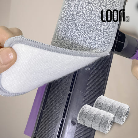 루리 프리미엄 블랙 유리청소 극세사걸레 청소기 창문 리필패드2p 물기흡수 (BSW-500)