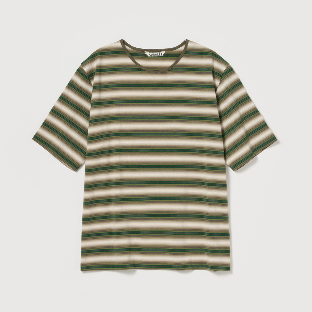 오라리 우먼즈 반팔티 GRADIENT STRIPE JERSEY TEE - 상세 이미지 3