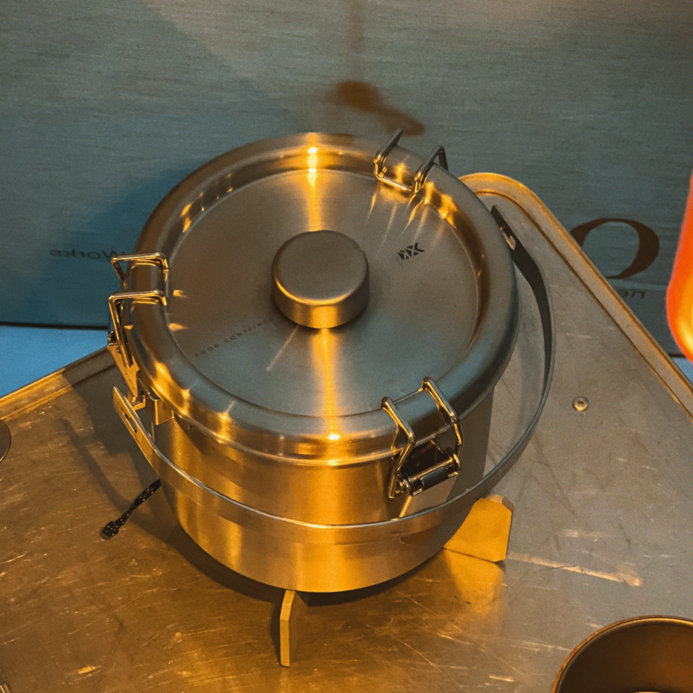 키녹스 푸드컨테이너 스텐 압력밀폐 용기 캠핑 반찬 통 국물 이유식 김치 보관 용기