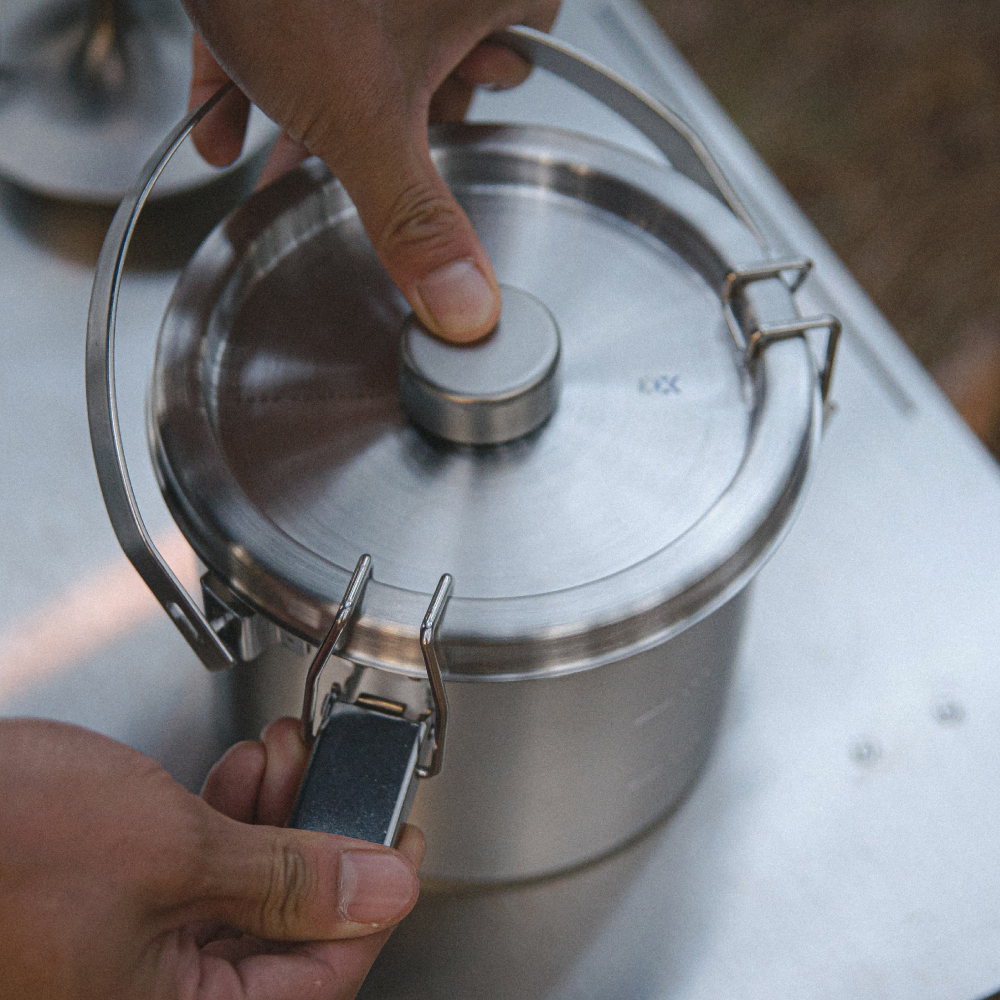 키녹스 푸드컨테이너 스텐 압력밀폐 용기 캠핑 반찬 통 국물 이유식 김치 보관 용기