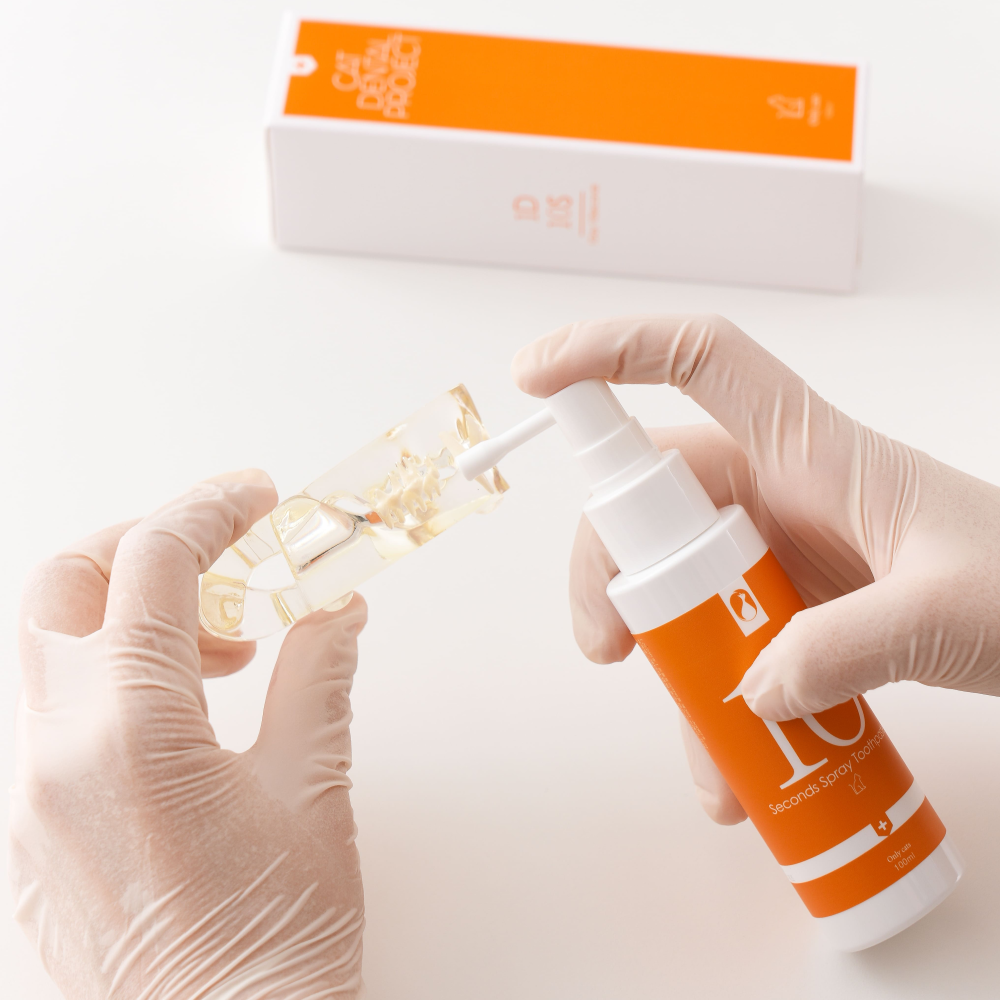 캣디피 고양이 뿌리는 치약 스프레이 CATDP 텐스치약 100ml 치석제거제 치은염 구내염 입냄새 치석 양치질 잇몸