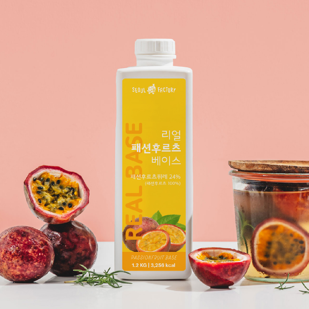 서울팩토리 리얼 패션후르츠 베이스 1.2kg 에이드 - 상품 이미지