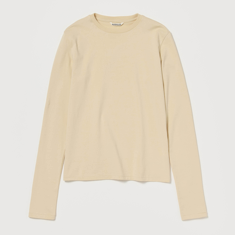 오라리 우먼즈 긴팔티 HIGH TWIST COTTON JERSEY L/S TEE 25FW - 상세 이미지 5