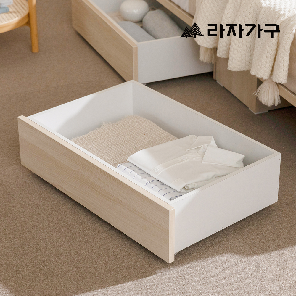 라자가구 레아 LED 평상형 수납 서랍 호텔 신혼 부부 침대 프레임 라지킹 LK USB포트