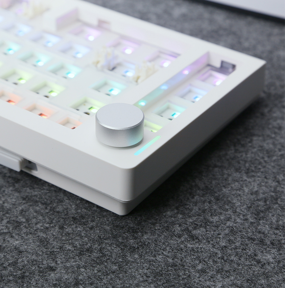 ZUOYA GMK70 기계식 스플릿 분할식 키보드 무선 RGB 3모드 게이밍 키보드 베어본 - 상세 이미지 3