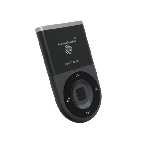 [해외]디센트(D'CENT) 비트코인 지갑 콜드월렛 하드월렛 지문인식형 암호화폐 지갑