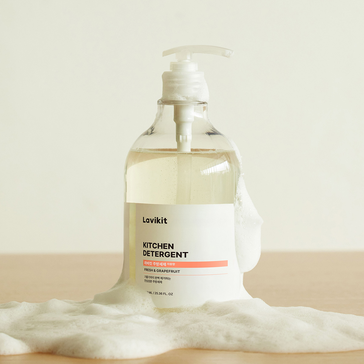 라비킷 친환경 천연 주방세제 과일세척 아기 젖병세정제 자몽향 750ml - 상세 이미지 4