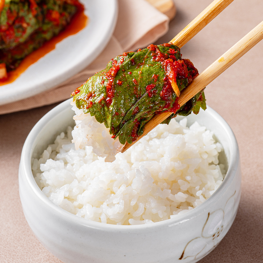 국내산 깻잎으로 만든 전라도식 깻잎김치 500g