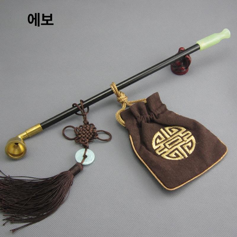 옛날식 수제 파이프 대형 용봉관 건담배 담뱃대 곰방대 총길이 30cm-C형 필터 다용도 - 상세 이미지 2