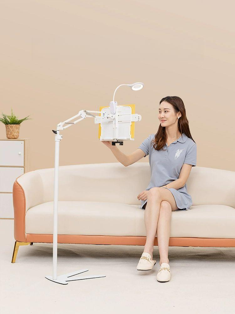누워서독서대 침대 책보기 접이식 휴대폰 테이블 책받 V형 바닥 표준형 - 상품 이미지