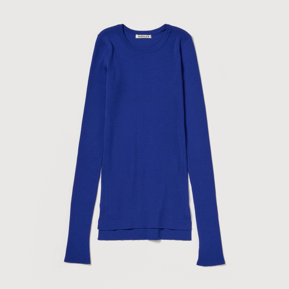 오라리 우먼즈 니트 SUPER FINE WOOL HIGH GAUGE RIB KNIT P/O 25FW - 상세 이미지 4