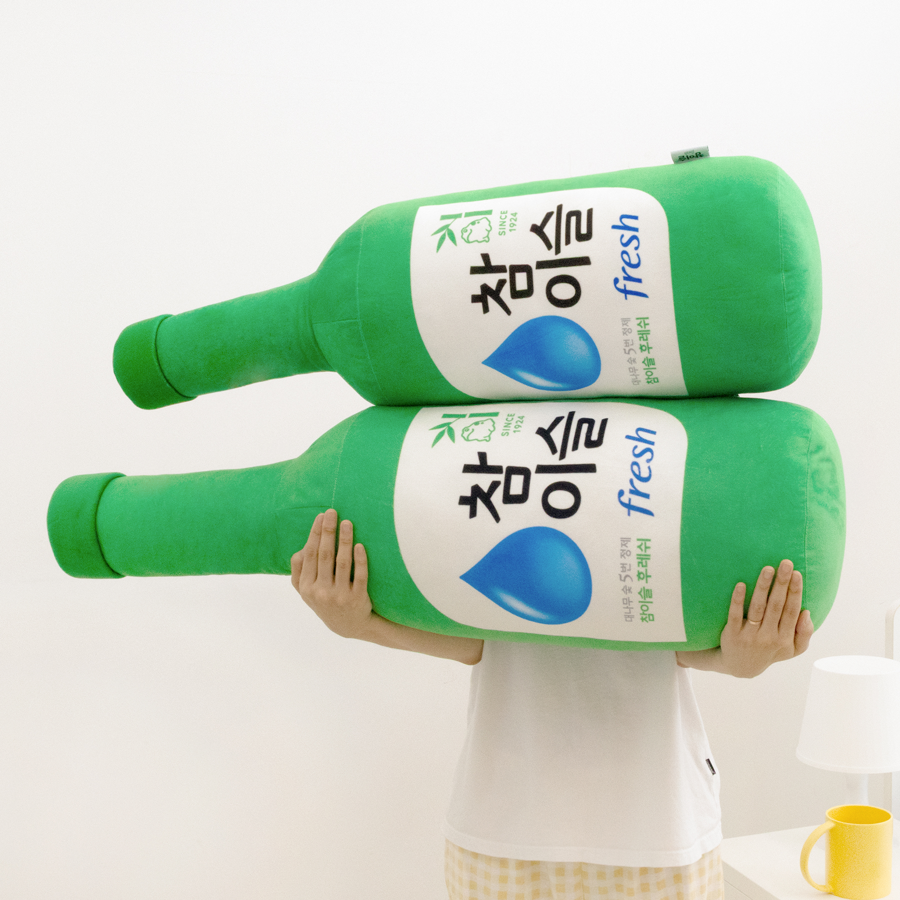 참이슬 후레쉬 소주병필로우 그린, 23x82cm - 상세 이미지 2