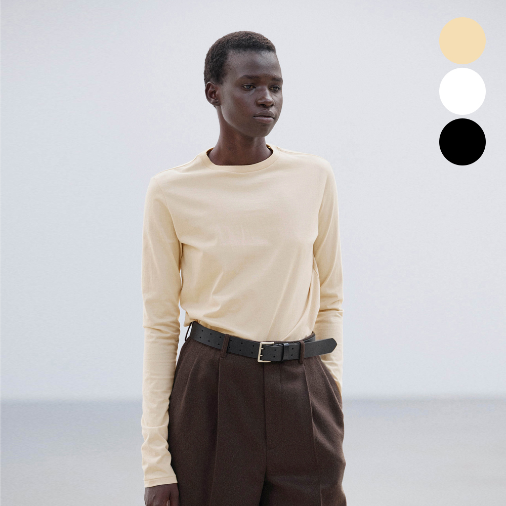 오라리 우먼즈 긴팔티 HIGH TWIST COTTON JERSEY L/S TEE 25FW - 메인 이미지
