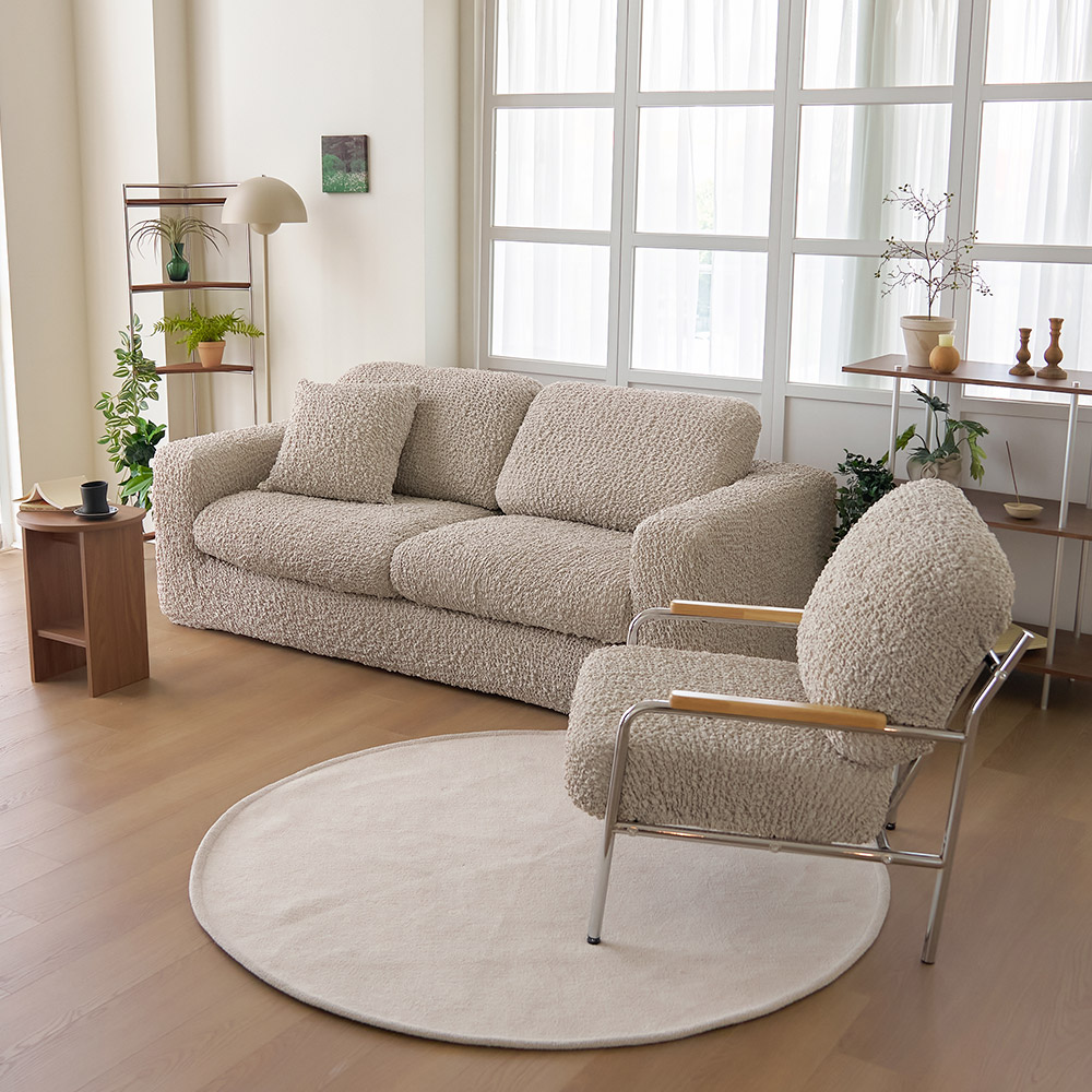 올핏 사이즈 고민NO 고탄력 만능 스판 분리형 쇼파커버 덮개 카우치 사계절 아이보리 일반 FREE