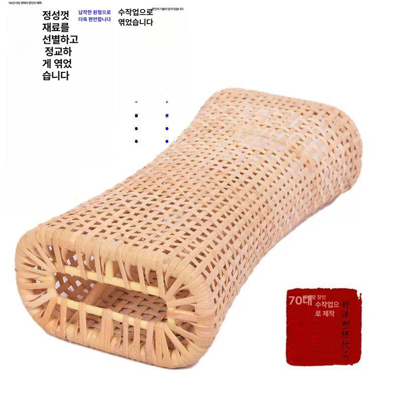 목침 등나무 여름 라탄베게 라탄 찜질방 수면실 강화 길이 37cm 높이 8cm - 상세 이미지 3