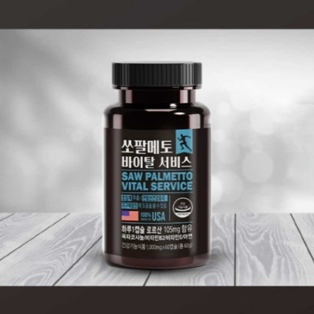 동신헬스케어 쏘팔메토 바이탈 강직도 전립선 골드 프리미엄 약2개월 60캡슐, 1개 - 상품 이미지