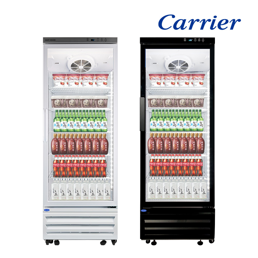 캐리어 냉동 쇼케이스 밀키트 아이스크림 수직 냉동고 업소용 간냉식 CSR-485G7H