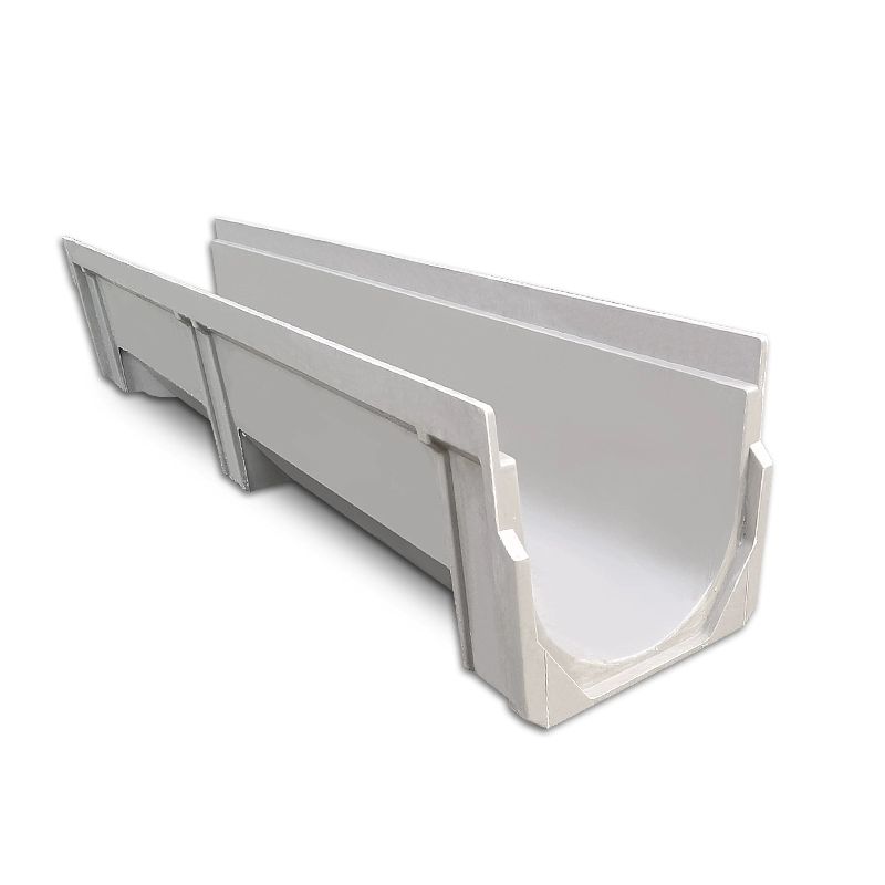 PE 배수로관 측구수로관 배수로 단수로 수로관 너비 10x높이 10x길이 60cm - 상품 이미지