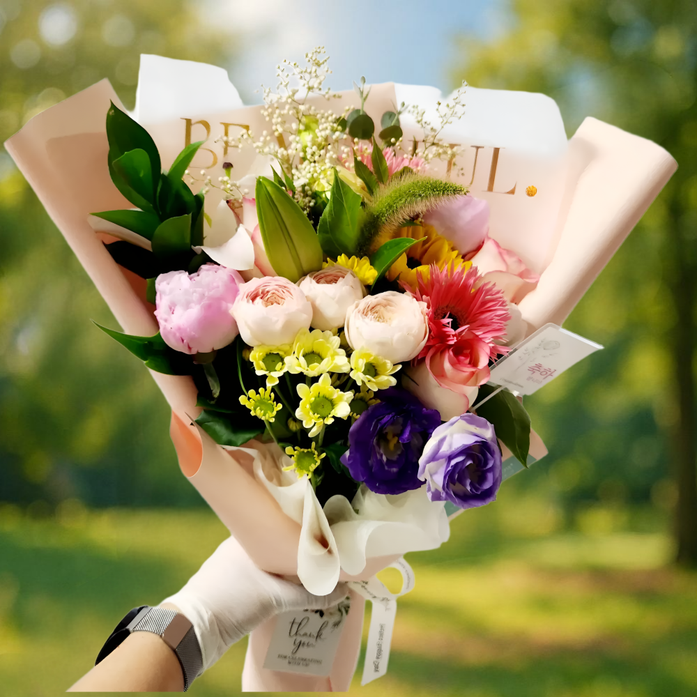 플라워본 생화택배 축하꽃다발 생일 승진 기념일 생화배달 - 상세 이미지 2
