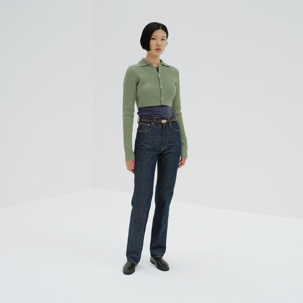 오라리 우먼즈 바지 HARD TWIST DENIM 5P PANTS 25FW - 상세 이미지 2