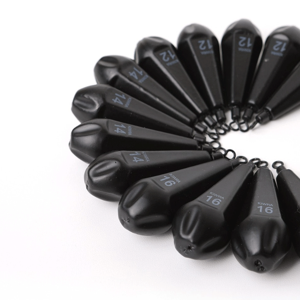 키우라 주꾸미 갑오징어 고리 다운샷 낚시 쉴드 무광 블랙 봉돌 추 싱커 30호, 3개입, 1개 - 상세 이미지 2