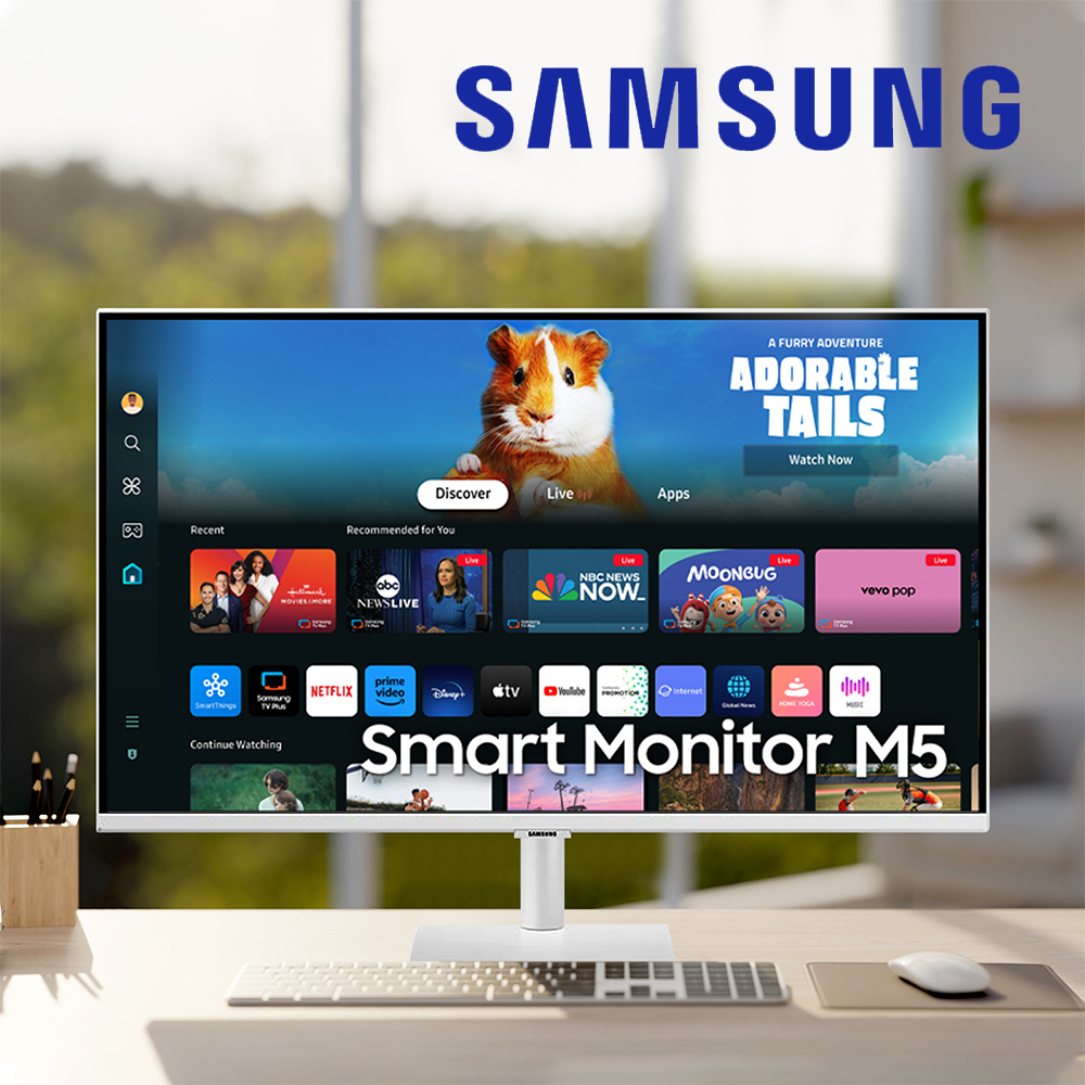 삼성 스마트 모니터 IPTV 넷플릭스 YouTube M50D 삼탠바이미 80~81cm(32인치), 화이트