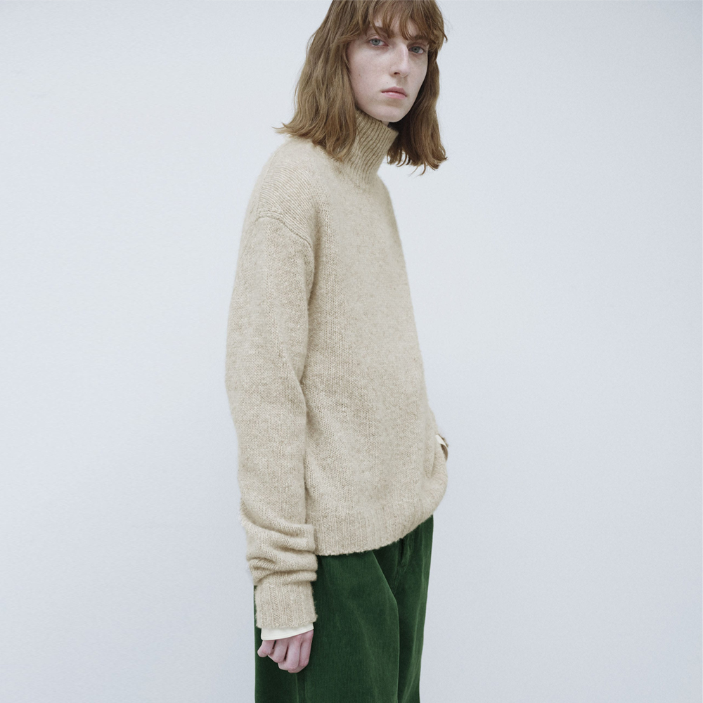 오라리 우먼즈 니트 CASHMERE MELANGE KNIT TURTLE 25FW - 상세 이미지 2