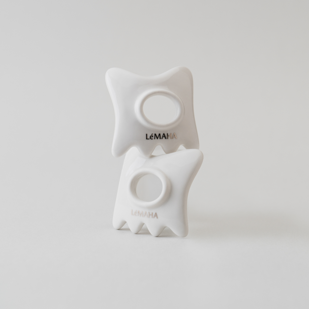 르마하 반지 괄사 팔자주름 경락 리프팅 림프 두피 얼굴 승모근 마사지