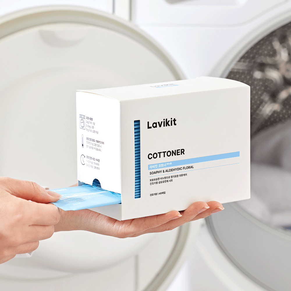 [N배송] 라비킷 코트너 건조기 섬유유연제 향기시트 40매 1개 비누향 제품 이미지
