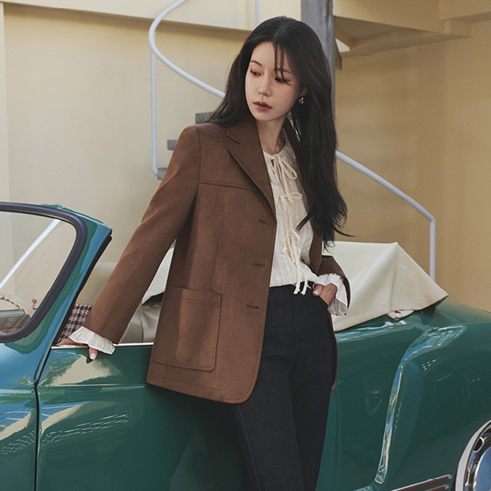 25FW FAUX 스웨이드 자켓