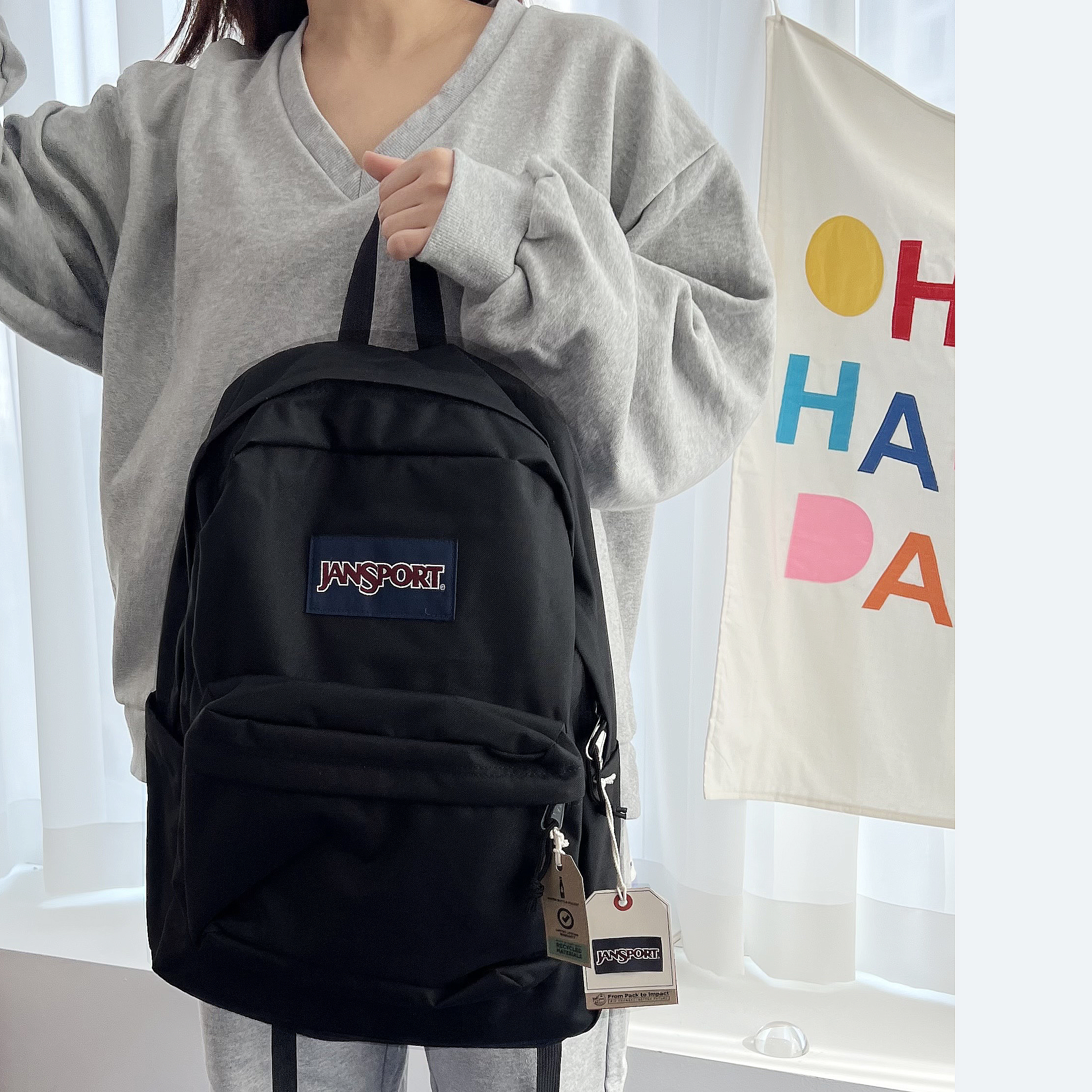 잔스포츠 슈퍼브레이크 백팩 플러스 블랙 가방