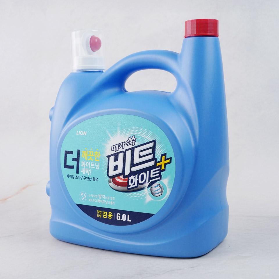 메가마트 라이온 비트 액체 세탁세제 화이트플러스(겸용) 6L - 상세 이미지 2