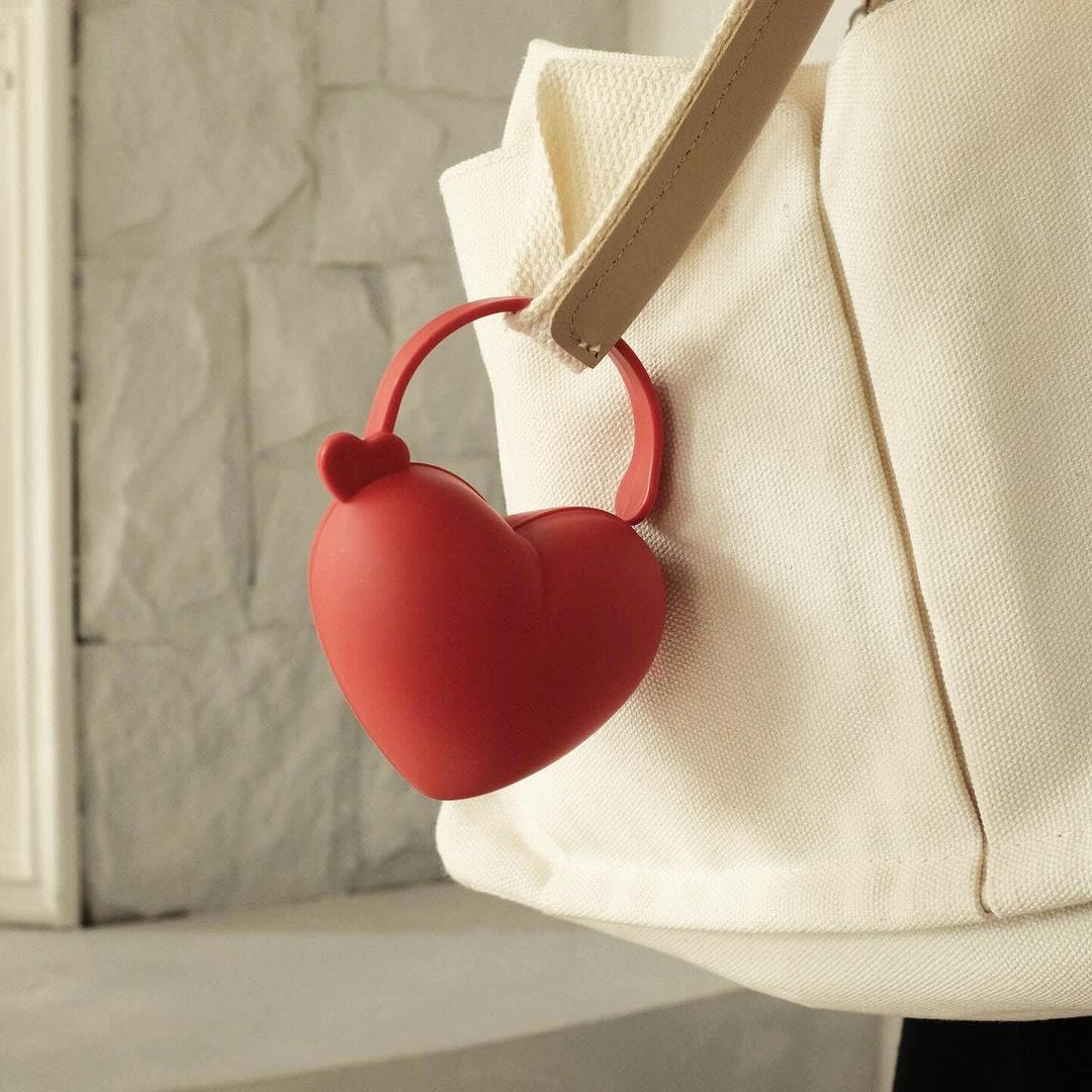 티지엠 하트 쪽쪽이 케이스 노리개 휴대용 노리개 위생 보관 고리형 외출용