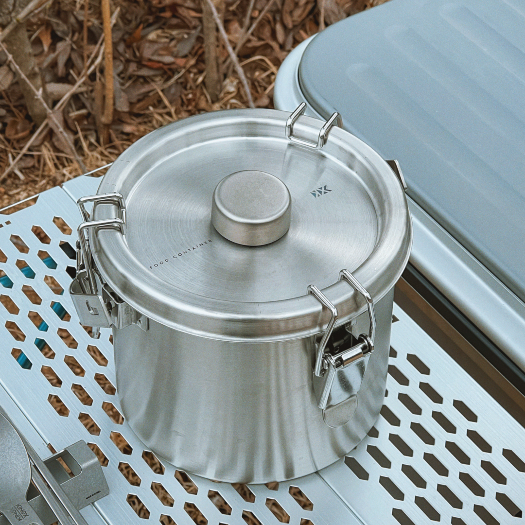 키녹스 푸드컨테이너 스텐 압력밀폐 용기 캠핑 반찬 통 국물 이유식 김치 보관 용기