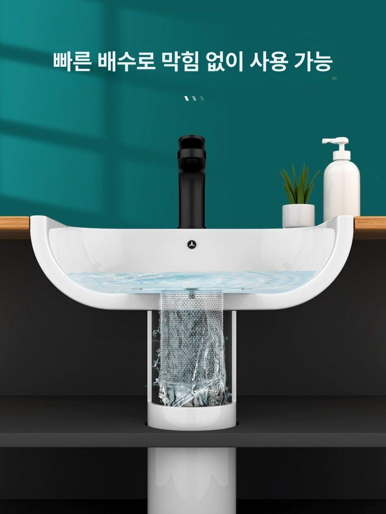 원형배수구망 스텐 거름망 스테인레스 트랩 세면대 짧은 버전-세면대 전용 28-45mm - 상세 이미지 5