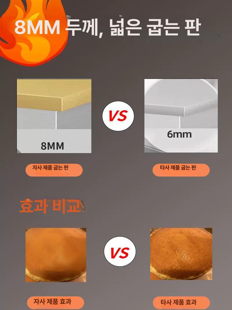 수플레 대용량 2구 디저트 메이커 머핀 베이커리 더블 헤드 단헤드 컴퓨터판 대형 상업용 8MM - 상세 이미지 3
