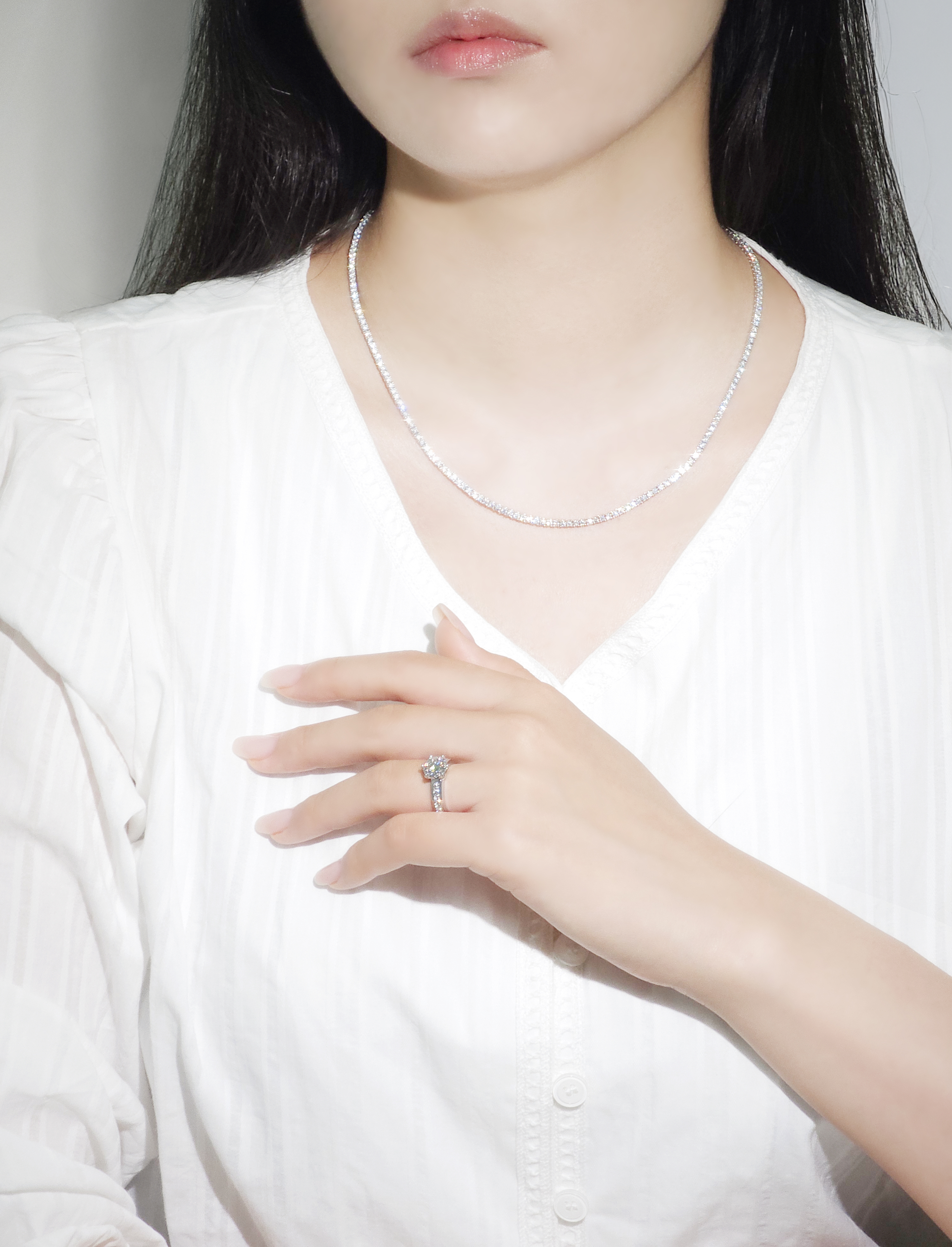 랩다이아몬드 반지 프로포즈링 2캐럿 IGI 베젤세팅 14k 18k 이미지 8