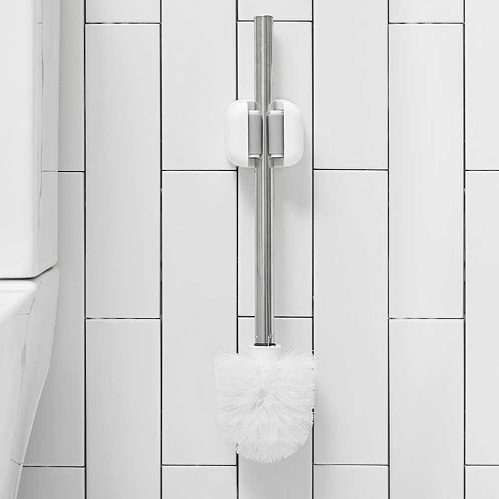 [단독] 무타공 청소도구 욕실 화장실 밀대 봉 걸이 스틱 홀더 1개