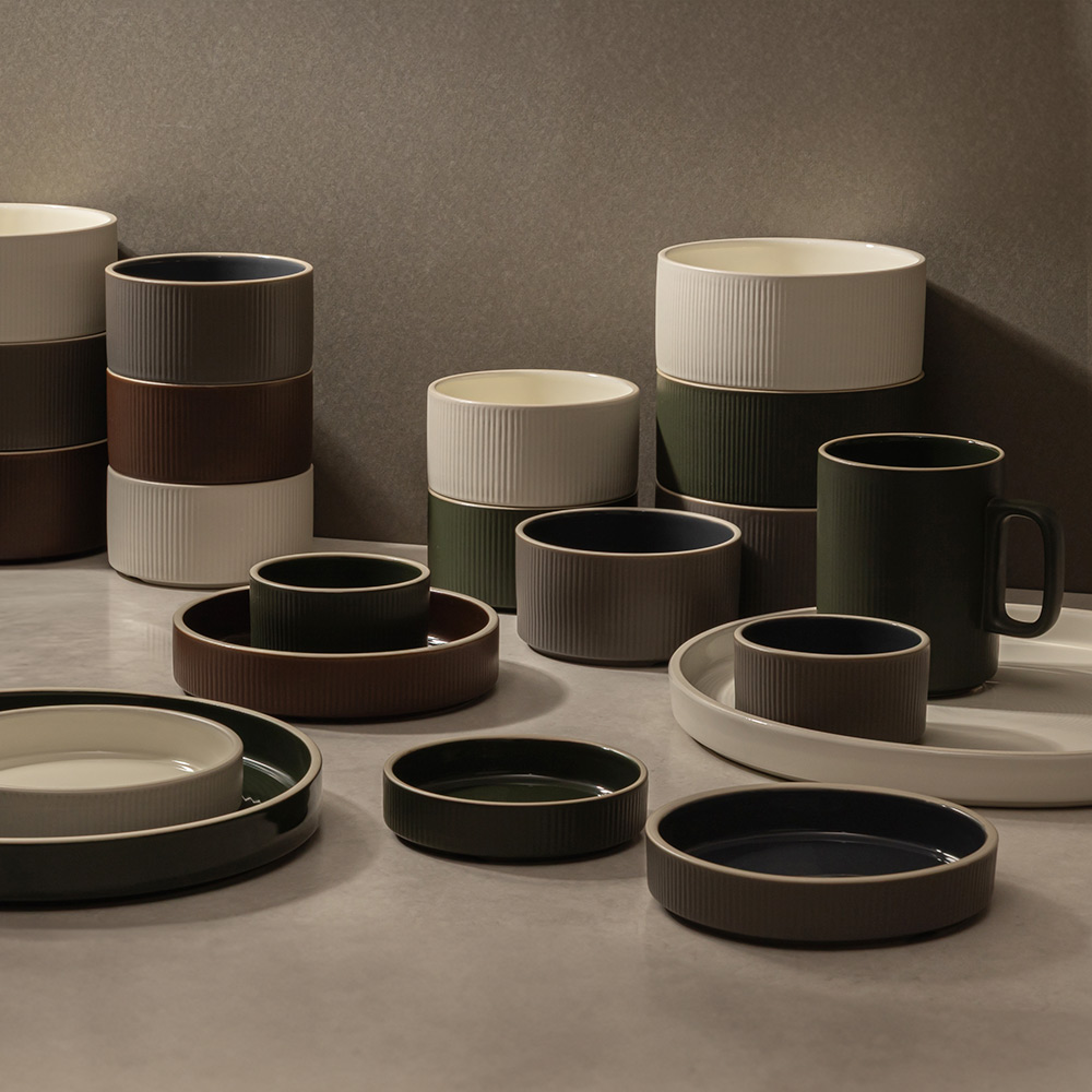 윤도자기 차곡 6인 국산 그릇세트 39P 신혼식기 제품 이미지