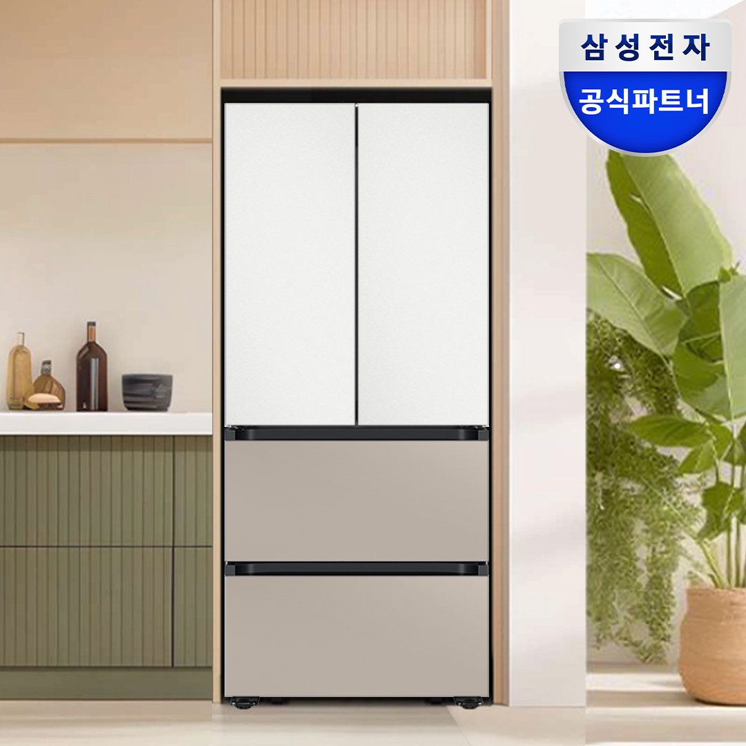 삼성 비스포크 4도어 420L 색상선택 RQ42DB94R2AP 키친핏 스탠드형 김치냉장고