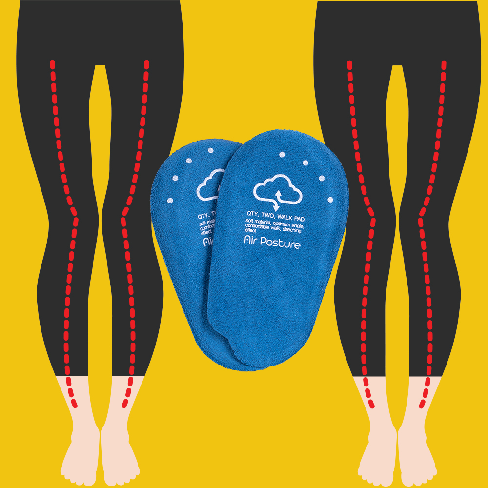 핀처 실리콘 오다리 깔창 족저근막염 키높이 뒷꿈치 깔창 안짱다리 쿠션 워크패드