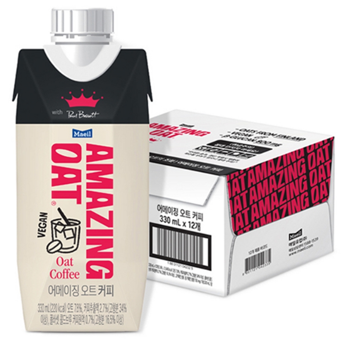 [코스트코] 매일유업 어메이징 오트 커피 폴바셋 330ml 콜드브루 비건음료 베타글루칸 - 상품 이미지
